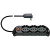 Vimar FP00531.X Presa Multipla con Interruttore Luminoso, 3 Prese universali, 6 Biprese Sicury, Cavo 5 m