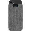 Adore June Business Custodia Compatibile con iPhone 11, Materiale Caratteristico con Display di Pulizia Effetto, Grigio/Nero
