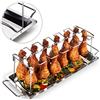 Blumtal Supporto Pollo Arrosto Forno, Supporto Cosce e Alette di Pollo in Acciaio Inox, Supporto Pollo BBQ Griglia