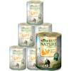 Dehner Best Nature cibo per gatti Adulto, pollame e fegato con fiocchi di avena, 6 x 400 g (2,4 kg)