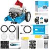 Makeblock mBot Robot Programmabile, STEM Giocattolo Compatibile con Programmazione Scratch / Arduino, Regali per Bambini Fonction Rileva Ostacoli, Segui linea, Robot di Codifica Robotico Kit - Blu
