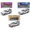 OPO 10 - Welly - Lotto di 3 Auto Delorean dei Film Back TO The Future - Scala 1:24 (RIF: L3)