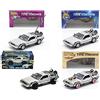 OPO 10 - Welly - Lotto di 4 Auto Delorean dei Film Back TO The Future - Scala 1:24 (RIF: L4)