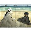 Artery8 Edouard Manet On The Beach XL Giant Panel Poster (8 Sections) Spiaggia Manifesto