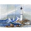 Artery8 Lighthouse Nautical Painting XL Giant Panel Poster (8 Sections) Faro Pittura Manifesto