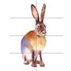 Artery8 Hare Watercolour Isolated XL Giant Panel Poster (8 Sections) Acquerello Manifesto