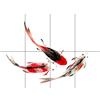 Artery8 Japanese Koi Fish Black And Red XL Giant Panel Poster (8 Sections) giapponese PESCE Manifesto