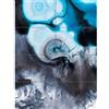 Artery8 Abstract Swirl Paint Blue Grey XL Giant Panel Poster (8 Sections) Astratto Dipingere Blu Manifesto