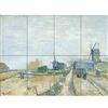 Artery8 Vincent Van Gogh Montmartre Molens En Moestuinen Cropped XL Giant Panel Poster (8 Sections) Manifesto