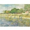 Artery8 Vincent Van Gogh Bank Of The Seine XL Giant Panel Poster (8 Sections) Manifesto