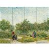 Artery8 Vincent Van Gogh Garden with Courting Couples XL Giant Panel Poster (8 Sections) Giardino Manifesto