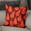 BonaMaison Fodera per Cuscino Arancio e Bordeaux Cotone e Copricuscini Federa per Divano Casa Soggiorno Camera da Letto Decorazione Interni ed Esterni, Dimensioni: 43x43 - Prodotta in Turchia