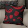 BonaMaison Fodera per Cuscino Rosso nero Cotone e Copricuscini Federa per Divano Casa Soggiorno Camera da Letto Decorazione Interni ed Esterni, Dimensioni: 43x43 - Prodotta in Turchia