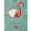 Artery8 Flamingo On Blue XL Giant Panel Poster (8 Sections) Blu Manifesto