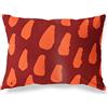 BonaMaison Arancio-Bordeaux Fodera per Cuscino Cotone e Copricuscini Federa per Divano Casa Soggiorno Camera da Letto Decorazione Interni ed Esterni, 35x50 Cm - Progettata e Prodotta in Turchia