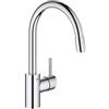 Grohe Concetto 32663003 Miscelatore Monocomando per Lavello, Doccetta Estraibile, Cromo