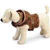 CAMON PETTORINA INVERNALE CON CAPPUCCIO COLORE MARRONE TAGLIA XX SMALL DC0192/A