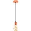 Eglo Yorth - Lampadario a sospensione in acciaio, 60 W, colore: rame