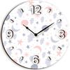 Orologio da parete lavorato in Legno 32x32 cm Flower Shabby White Vorrei  Shop - Italian Design