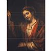 Artery8 Rembrandt Portrait Of Hendrickje Stoffels XL Giant Panel Poster (8 Sections) Ritratto Manifesto