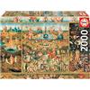Educa - Il giardino delle delizie | Puzzle 2.000 pezzi per adulti da 14 anni | Misura: 96 x 68 cm | Include colla Fix Puzzle (18505)