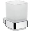 Emco Loft 237577 - Portabicchieri in Cristallo Cromato Smerigliato