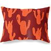 BonaMaison Arancio-Bordeaux Fodera per Cuscino Cotone e Copricuscini Federa per Divano Casa Soggiorno Camera da Letto Decorazione Interni ed Esterni, 35x50 Cm - Progettata e Prodotta in Turchia