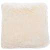 Gözze - Federa per Cuscino, Effetto Pelliccia, Design Orso Bianco, Microfibra, 50 x 50 cm - Bianco
