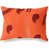 BonaMaison Arancio-Bordeaux Fodera per Cuscino Cotone e Copricuscini Federa per Divano Casa Soggiorno Camera da Letto Decorazione Interni ed Esterni, 35x50 Cm - Progettata e Prodotta in Turchia