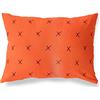 BonaMaison Arancio-Bordeaux Fodera per Cuscino Cotone e Copricuscini Federa per Divano Casa Soggiorno Camera da Letto Decorazione Interni ed Esterni, 35x50 Cm - Progettata e Prodotta in Turchia