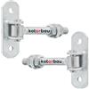 KOTARBAU® Set 2 Pezzi Cardini Per Cancello - Acciaio - 130 mm M16 - Argento - Cardine Regolabile per Cancello - Cerniera Zincata - Per Cancelli Da Giardino E Legno - Cerniere Portone Ferro
