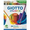 GIOTTO Pastelli colorati Stilnovo - diametro mina 3,3 mm - colori assortiti - Giotto - astuccio 24 pezzi (unità vendita 1 pz.)