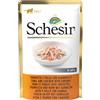 Schesir Cat Soft Adult 85 gr - Tonnetto e Pollo con Gamberetti Cibo umido per gatti