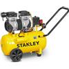 Stanley DST 150/8/50 SXCMS1350HE - Compressore aria elettrico carrellato - 50 lt oilless - Silenziato