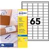 Avery J8651-15 - Confezione da 975 mini etichette per indirizzo, 38,1 x 21,2 mm, colore: Bianco