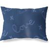 BonaMaison Blu Fodera per Cuscino Cotone e Copricuscini Federa per Divano Casa Soggiorno Camera da Letto Decorazione Interni ed Esterni, 35x50 Cm - Progettata e Prodotta in Turchia