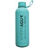 HappyAgua Borraccia in acciaio inox a doppia camera. 500ml. Thermos riutilizzabile, borraccia termica senza BPA, isolamento sottovuoto a doppia parete per bevande. Colore verde.