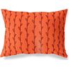 BonaMaison Arancio-Bordeaux Fodera per Cuscino Cotone e Copricuscini Federa per Divano Casa Soggiorno Camera da Letto Decorazione Interni ed Esterni, 35x50 Cm - Progettata e Prodotta in Turchia