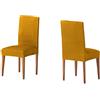 Martina Home Tunez Pack 2 fodere per side con schienale colore Mostarda