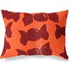 BonaMaison Arancio-Bordeaux Fodera per Cuscino Cotone e Copricuscini Federa per Divano Casa Soggiorno Camera da Letto Decorazione Interni ed Esterni, 35x50 Cm - Progettata e Prodotta in Turchia