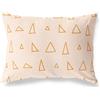 BonaMaison Bianco-Arancio Fodera per Cuscino Cotone e Copricuscini Federa per Divano Casa Soggiorno Camera da Letto Decorazione Interni ed Esterni, 35x50 Cm - Progettata e Prodotta in Turchia