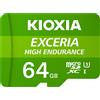 Kioxia 64GB Scheda SD Kioxia Exceria High Endurance Verde [LMHE1G064GG2]