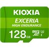 Kioxia 128GB Scheda SDXC Kioxia Exceria High Endurance Classe 10 UHS-I Verde/Bianco [LMHE1G0128GG2]