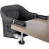 Toogel Seggiolini da Tavolo, Seggiolone Pieghevole Portatile con Imbracatura di Sicurezza, Baby Seggiolino da Tavolo con Borsa da Trasporto per Casa e Viaggi (Nero)