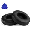 Yizhet Cuscinetti Cuffie Compatibile con Beats by Dr. Dre Solo 2 Solo 3 Padiglioni Cuffie di Ricambio in Pelle Proteica e Spugna (1 Paio, Nero)