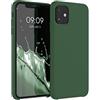 kwmobile Custodia Compatibile con Apple iPhone 11 Cover - Back Case per Smartphone in Silicone TPU - Protezione Gommata - verde scuro
