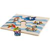 Dida - Animali Marini, Puzzle in Legno per Bambini 2 3 Anni, Giochi Educativi Didattici, Primi Incastri Montessori, Regalo Giocattoli di Apprendimento Motricità Fine