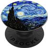 Smooth HQ PopSockets Van Gogh Notte Stellata Famosi Classici Arte Design Elegante PopGrip: Impugnatura per Telefoni Cellulari e Tablet Intercambiabile