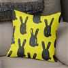 BonaMaison Fodera per Cuscino Giallo neon e fumo Cotone e Copricuscini Federa per Divano Casa Soggiorno Camera da Letto Decorazione Interni ed Esterni, Dimensioni: 43x43 - Prodotta in Turchia
