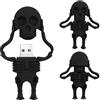 BORLTER CLAMP 32GB Chiavetta USB a Forma di Scheletro di Cartone Animato, Pen Drive Unità Flash Memoria Flash Drive Sorprendente Regalo (Nero)